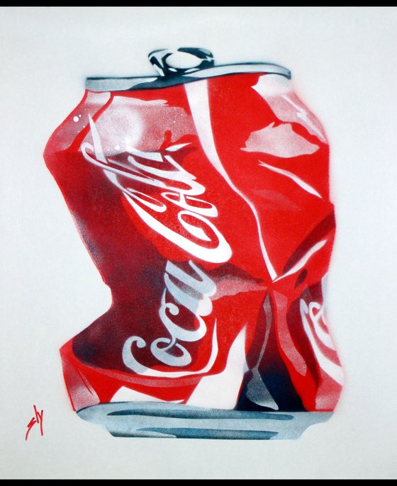 Crushed Coke (on plain paper).
