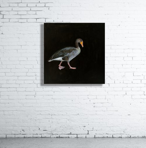Aubrey the Greylag Goose by Anna Lockwood
