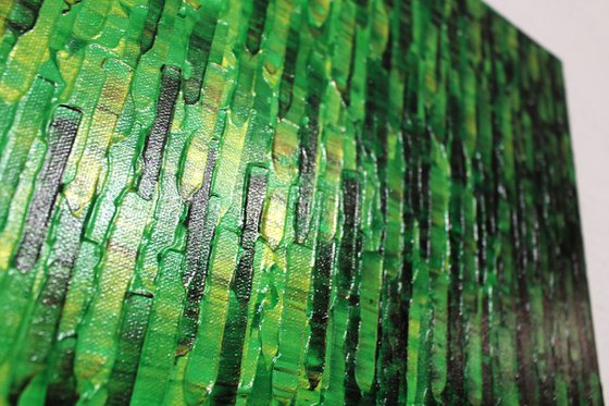 Iridescent green gradient