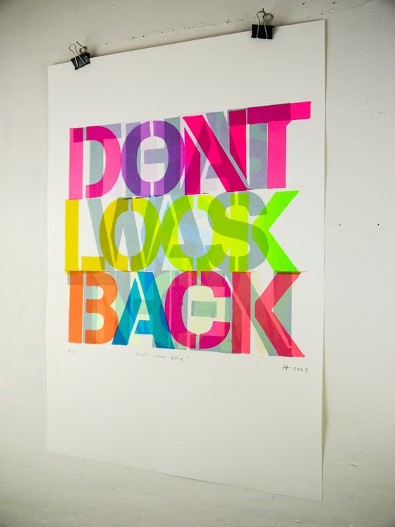 Don't Look Back (screen print)