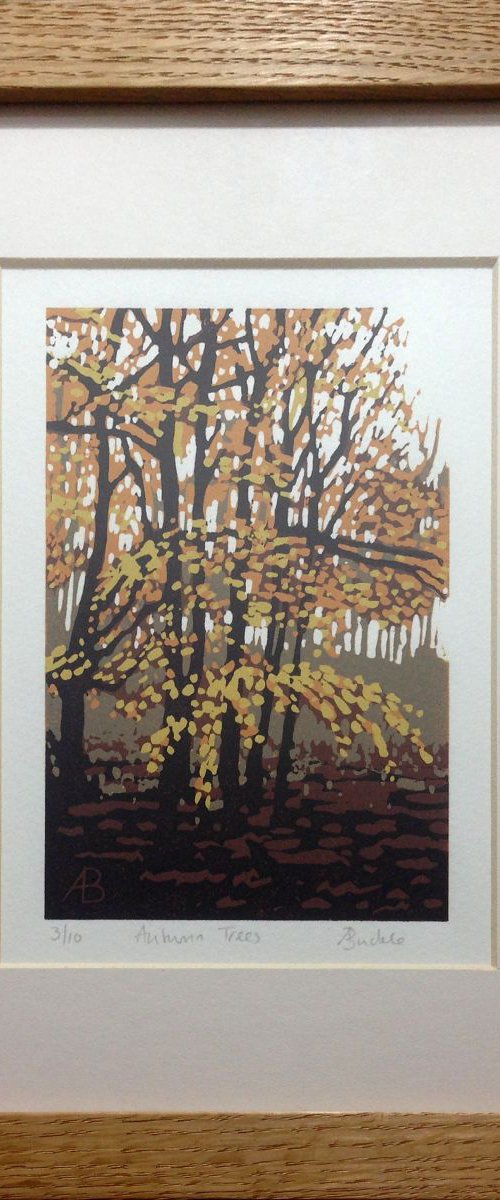 Autumn Trees, framed by Alexandra Buckle