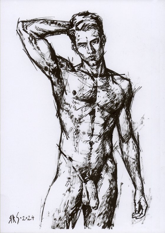 NUDE MALE MODEL