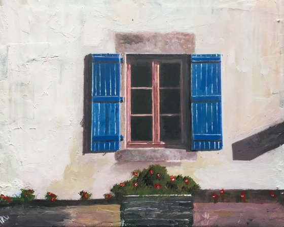 Blue Shutters, France, Summer