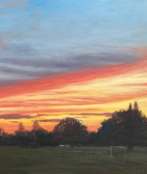 Sunset in Mill Hill Park (VI) by Diana Sandetskaya