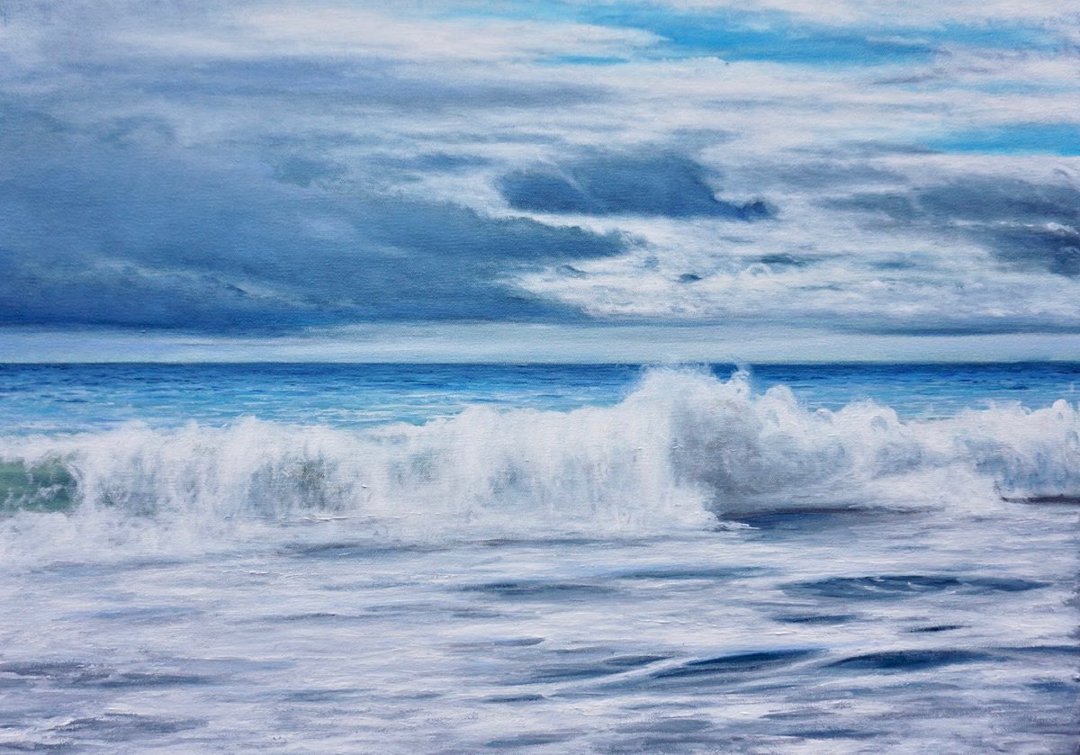 BLUE SEASCAPE by Aflatun Israilov