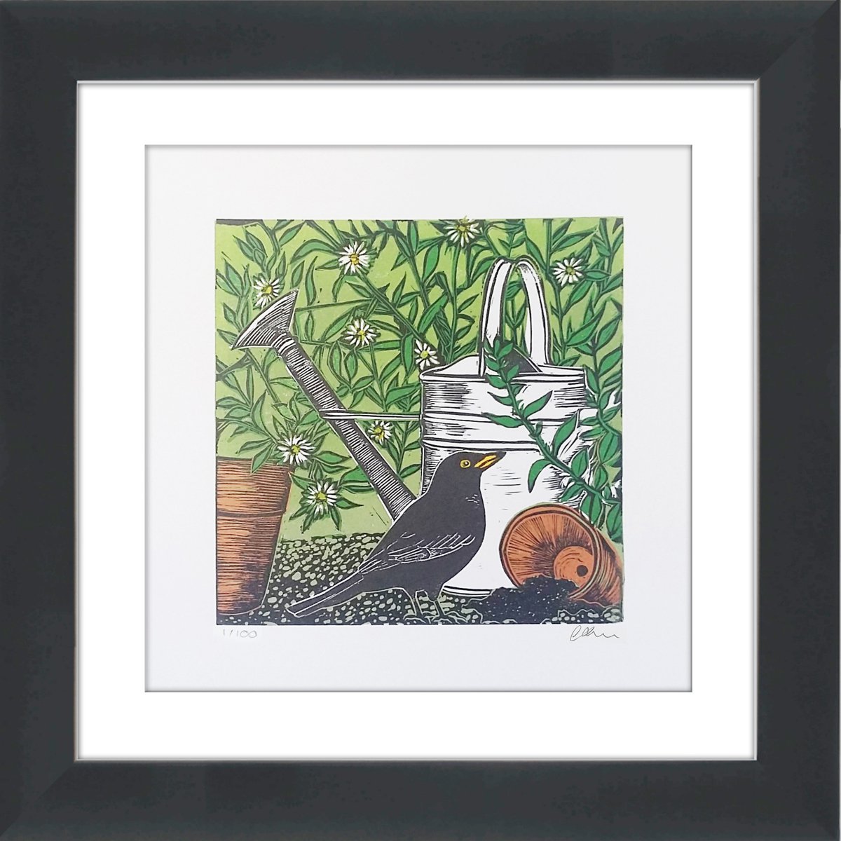 Illustrative Animal Linocut By Carolynne Coulson, 12 X 12, It Wasn