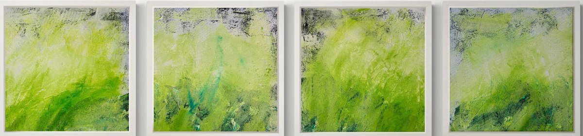 Abstraction No. 921 - set of 4 by Anita Kaufmann