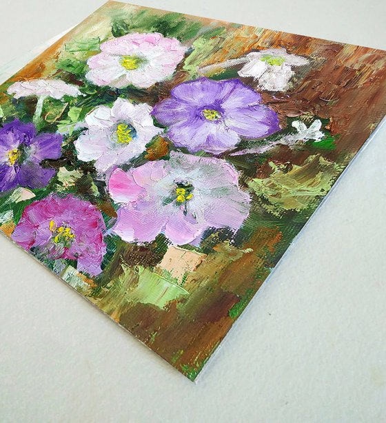 Petunia Flowers Painting