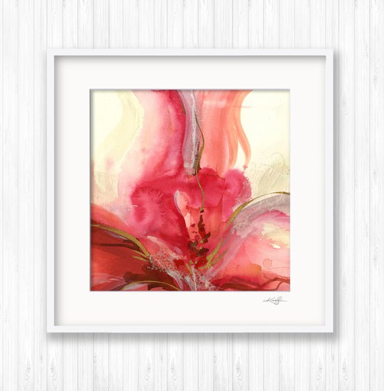 Soul's Bloom 13 - Spiritual Abstract Floral Painting by Kathy Morton Stanion