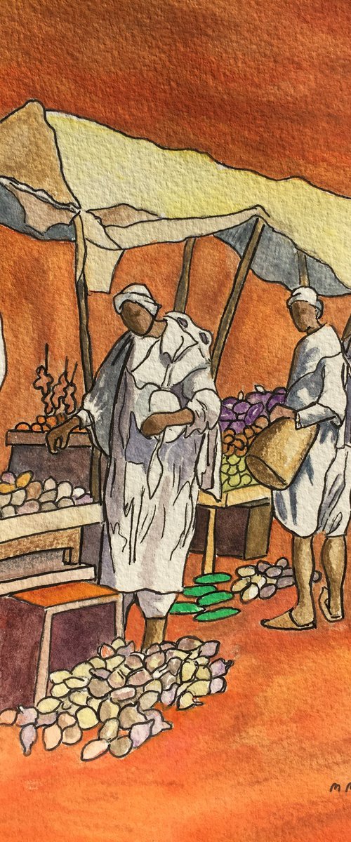 Market Marrakech by Margaret Riordan