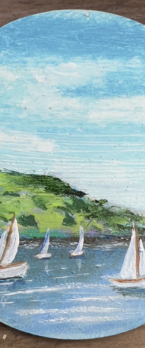 Sailing - Derwent Water by KM Arts