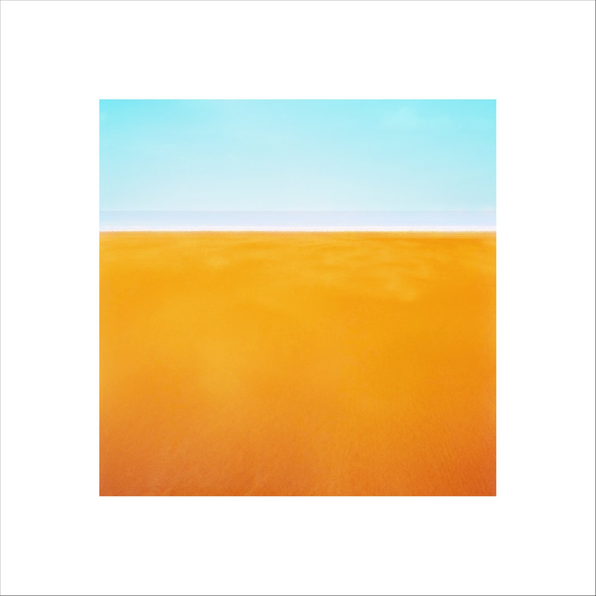 Abstract Landscape Photograph By Paul Harrison, 30 X 30", Shoreline 10, Original Artwork