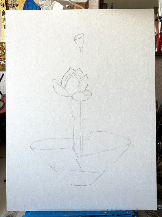 Ikebana: Lotus Flower