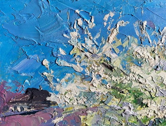 Flowering Tree and Chickens