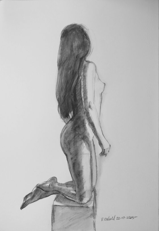 Kneeling female nude
