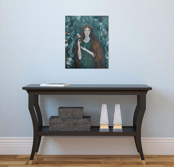 Red-Haired Woman in the Forest