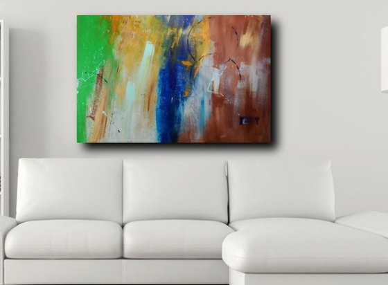 large abstract painting 120x80 cm-large wall art-title-c358