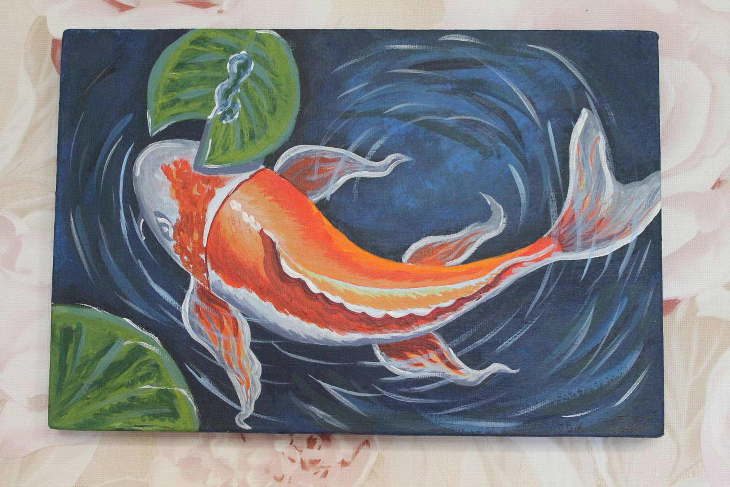 Painting Japanese Koi Carp By Olga Pavlova Artfinder