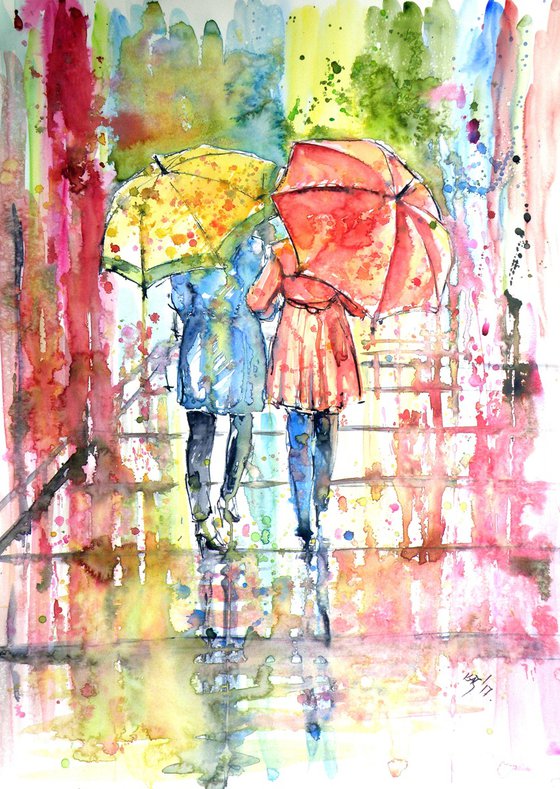 Raining