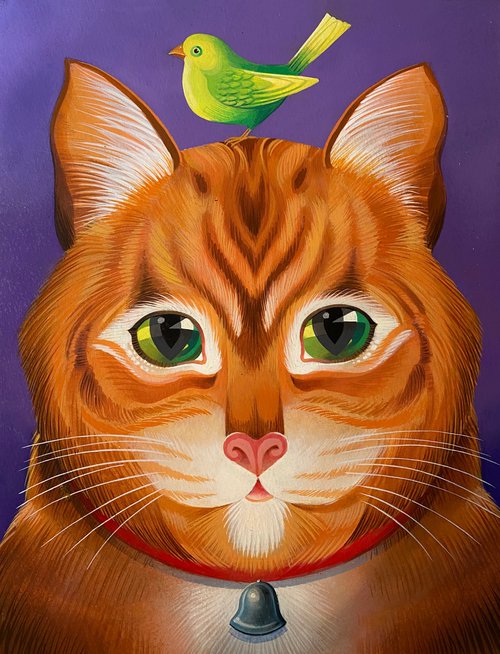 CAT AND CANARY by Johnny Karwan