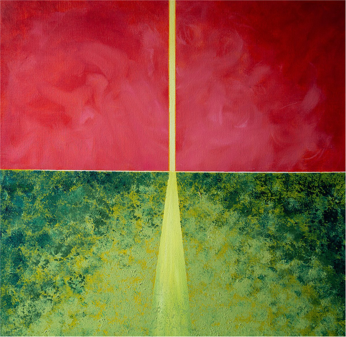 Red and Green Painting by Mariusz Czajkowski