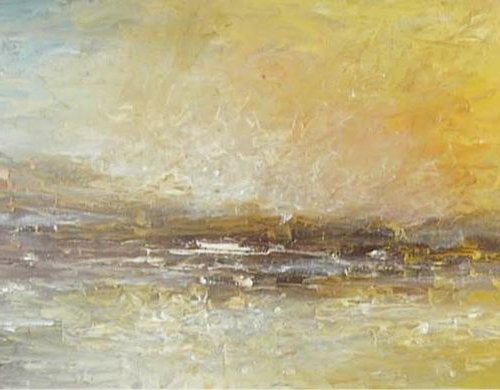 Resplendent Shore  (Large, Panoramic, 120x40cm) by Kalpana Soanes