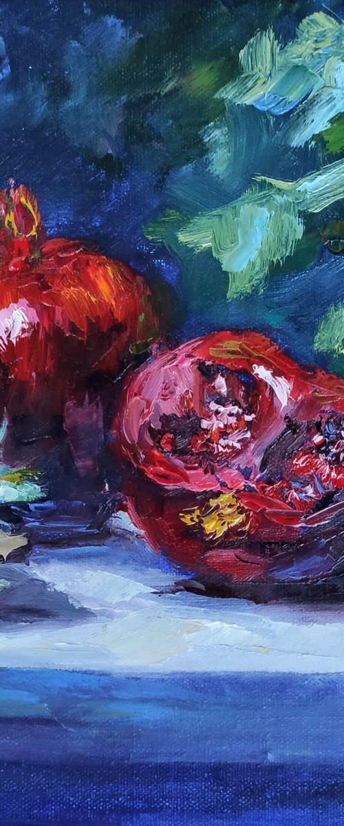Pomegranate Still Life by Anastasia Art Line