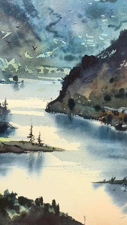 Mountain river #8 by Eugenia Gorbacheva