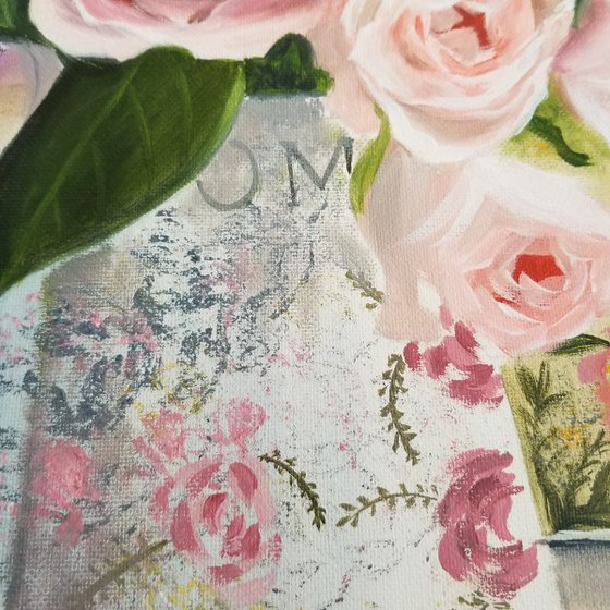 Romantic Heart & Roses