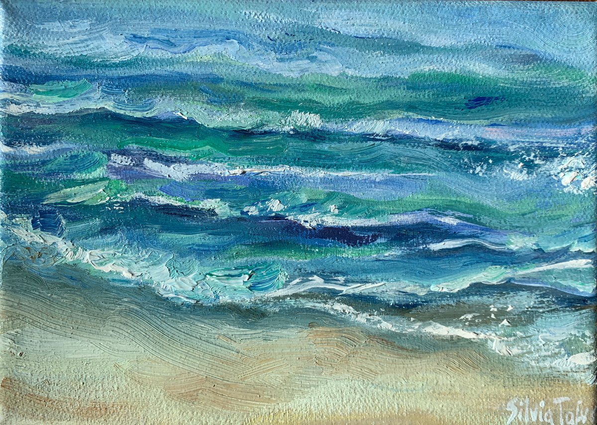Sea shore & waves by Silvia Tafur