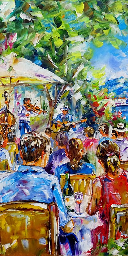 Café Concert by the Water by Mirek Kuzniar