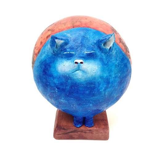 Blue cat by Eleanor Gabriel