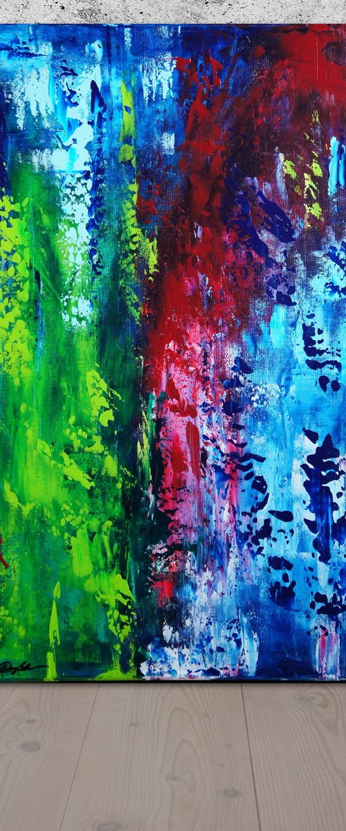 Color Avalanche (50 x 80cm) (20x32inches) by Ansgar Dressler