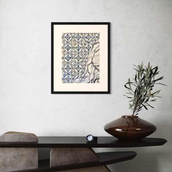 Floral Blue Azulejo Tiles Revealed