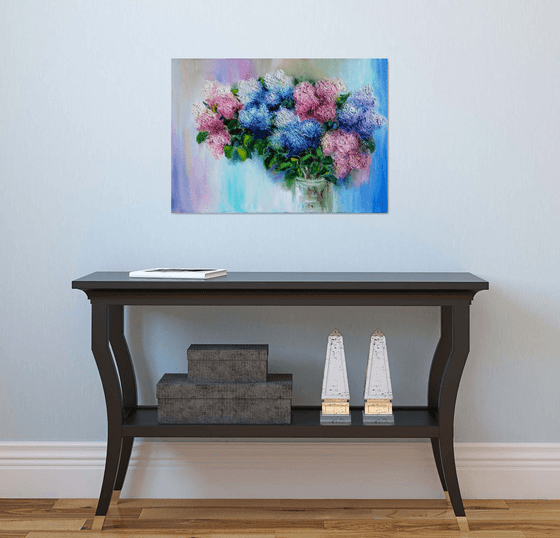 Impasto Lilac Bouquet