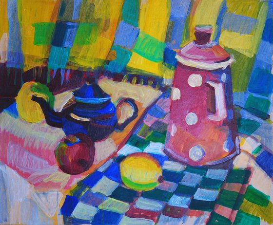 Still life  with fruits / 36 x 30 cm