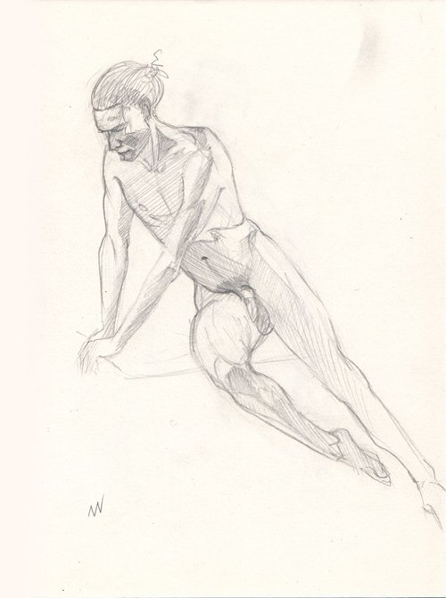 Sketch of Human body. Man.52 by Mag Verkhovets