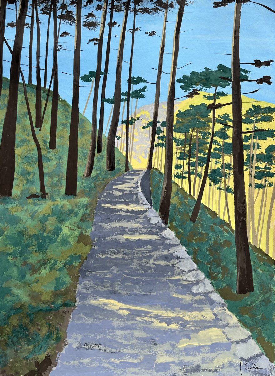Impressionistic Painting , Between Palari And Conca - Corsica Gr20 By Cadiou Frederic, 13 X 17, Artwork For Sale On Artfinder