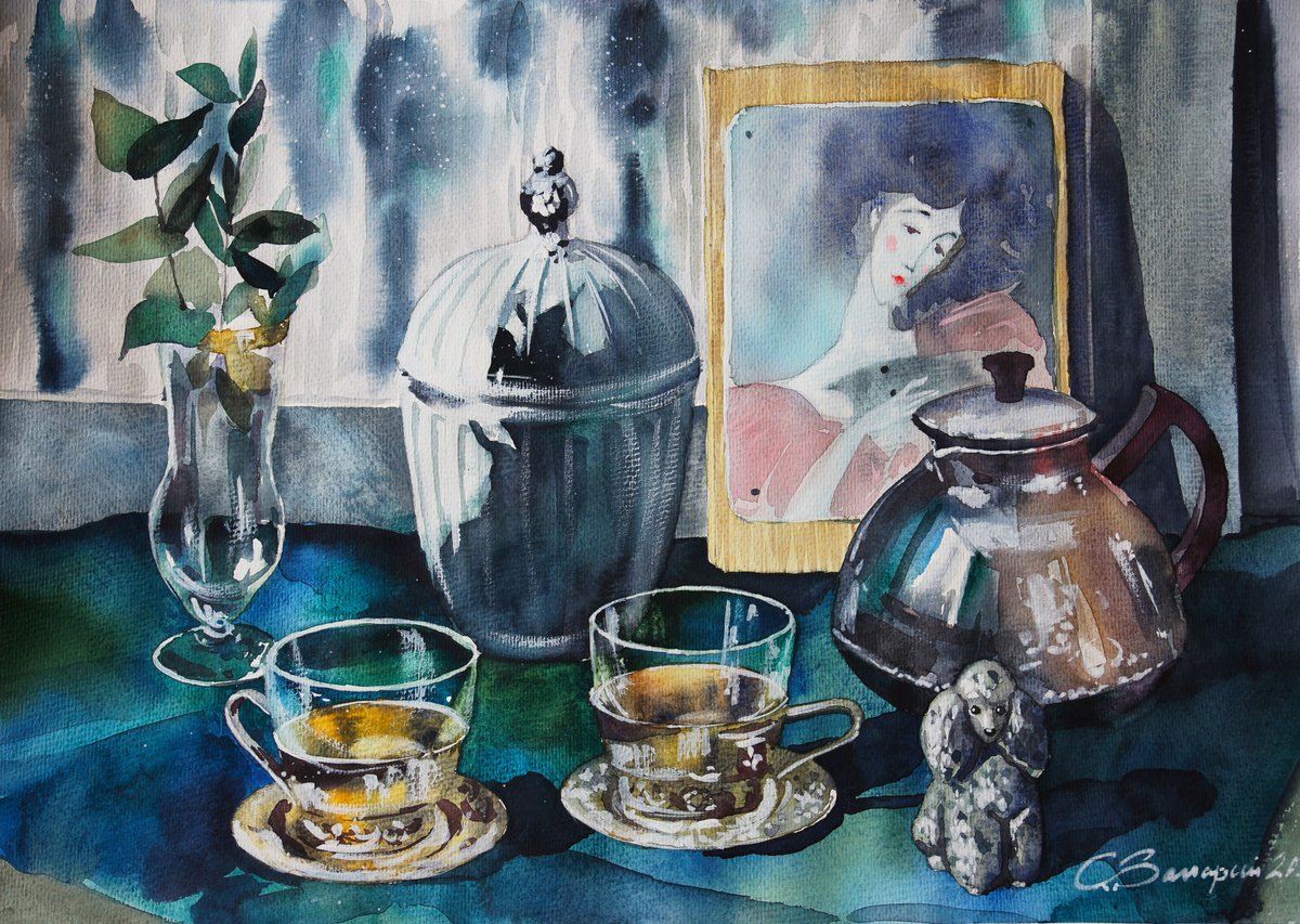 White sugar bowl by Svetlana Zaparii