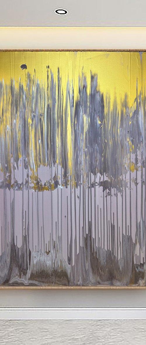 Abstraction golden rain. by Marina Skromova