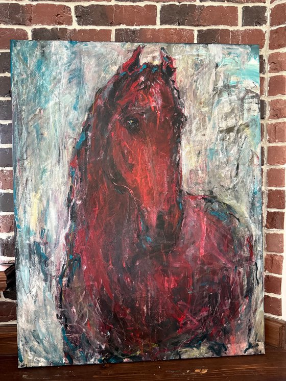 Red horse