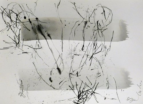 Life in Scratches 3, 42x29 cm by Frederic Belaubre
