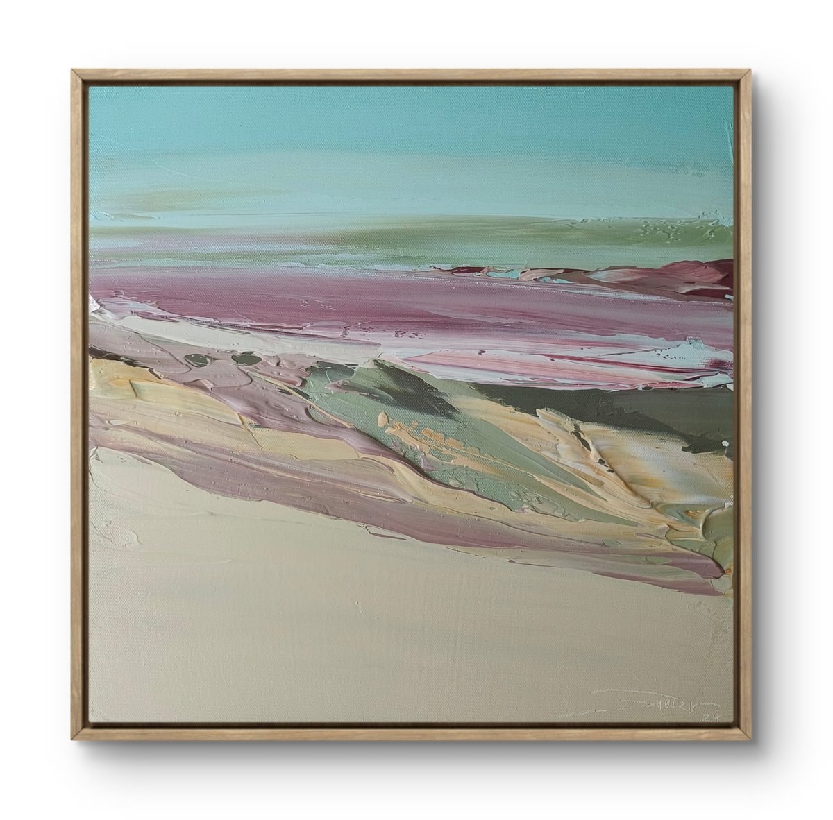 Impressionistic Landscape Acrylic Painting By Athaang Art, 15 X 15, Seascape, Original Artwork