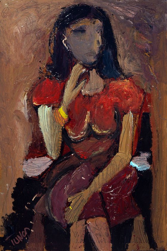 woman sitting