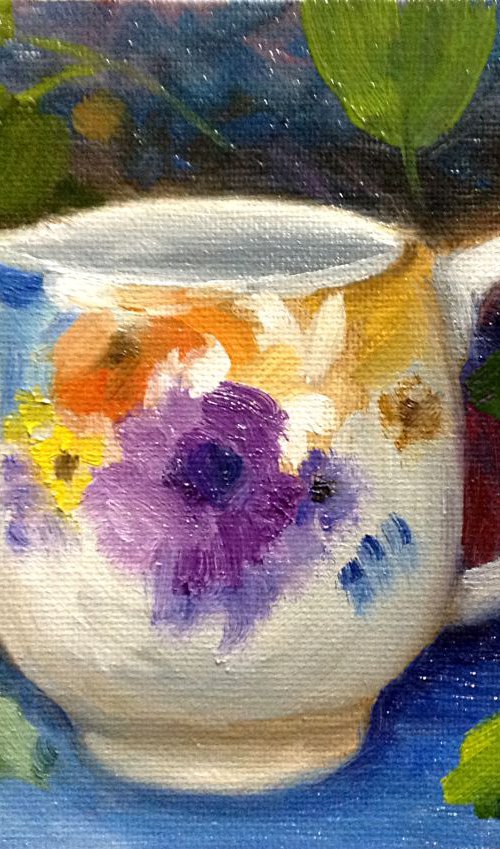 Mini Jug With Foliage by Tatiana Roulin