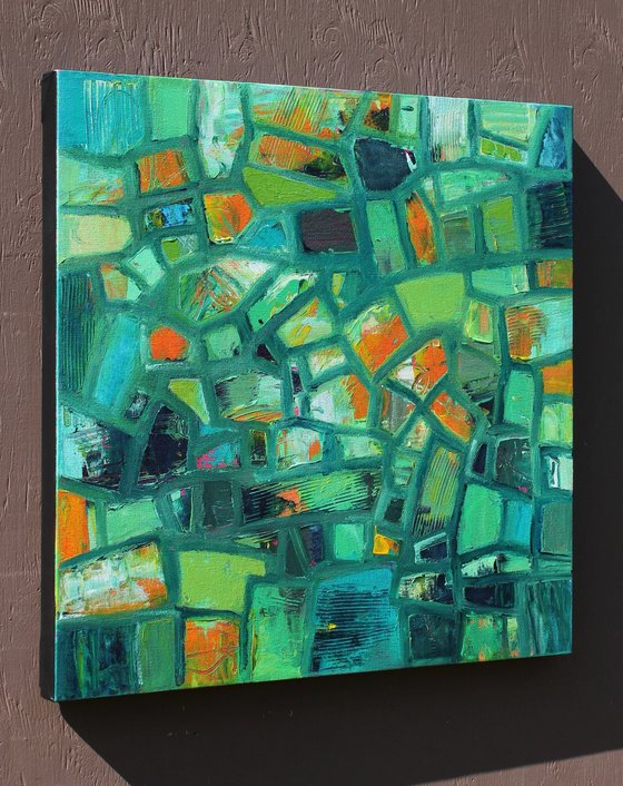 Abstract Shapes with Green