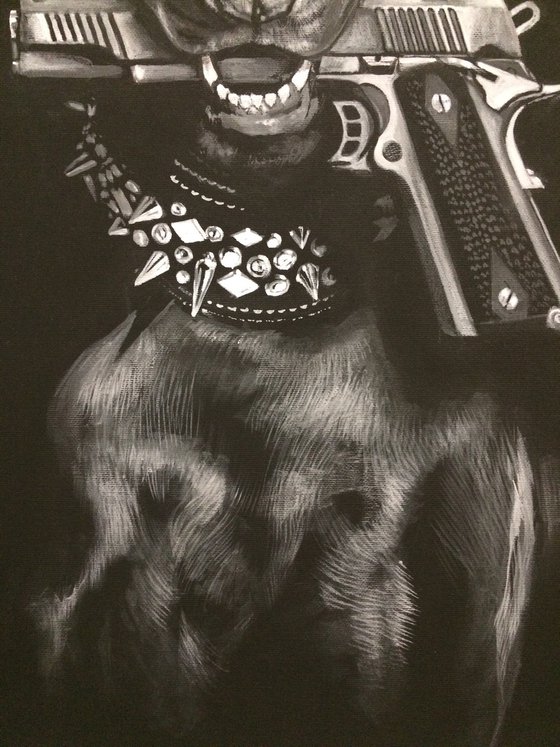 Barking gun (50X70)cm