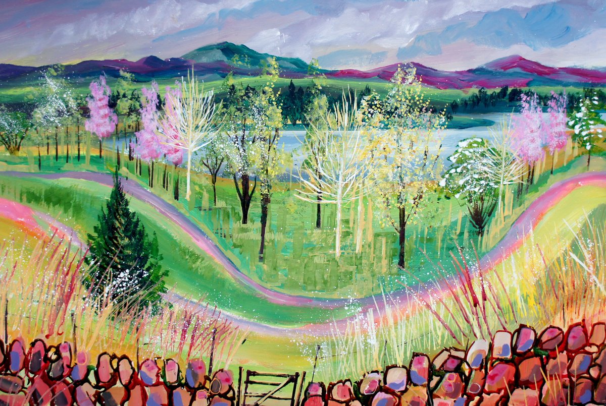 Tarn Hows By Julia Rigby, 33 X 26, Artwork For Sale On Artfinder