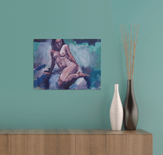 Woman on bed IIc