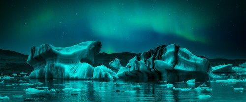 Iceberg Aurora by Paul Nash